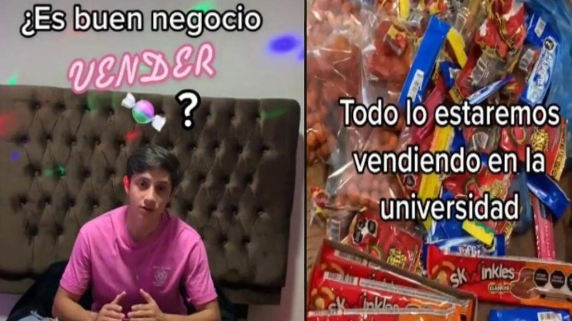 Tiktoker sorprende al revelar cuánto gana vendiendo dulces en la universidad